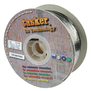 TASR-C116 Stereo audiokabel op haspel 4x 0.14 - 100 m zwart Verpakking foto